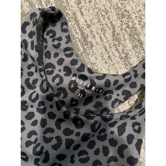 Anthropologie All Fenix Jagger Leopard Print Sports Bra Sz XS - Picture 4 of 5